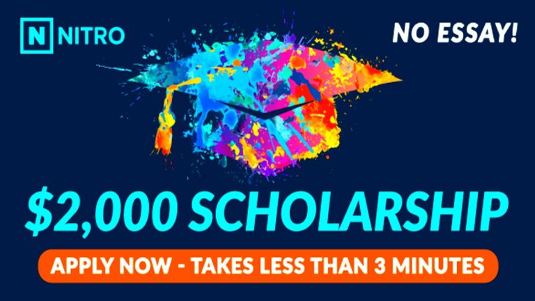 nitro 2000 no essay scholarship